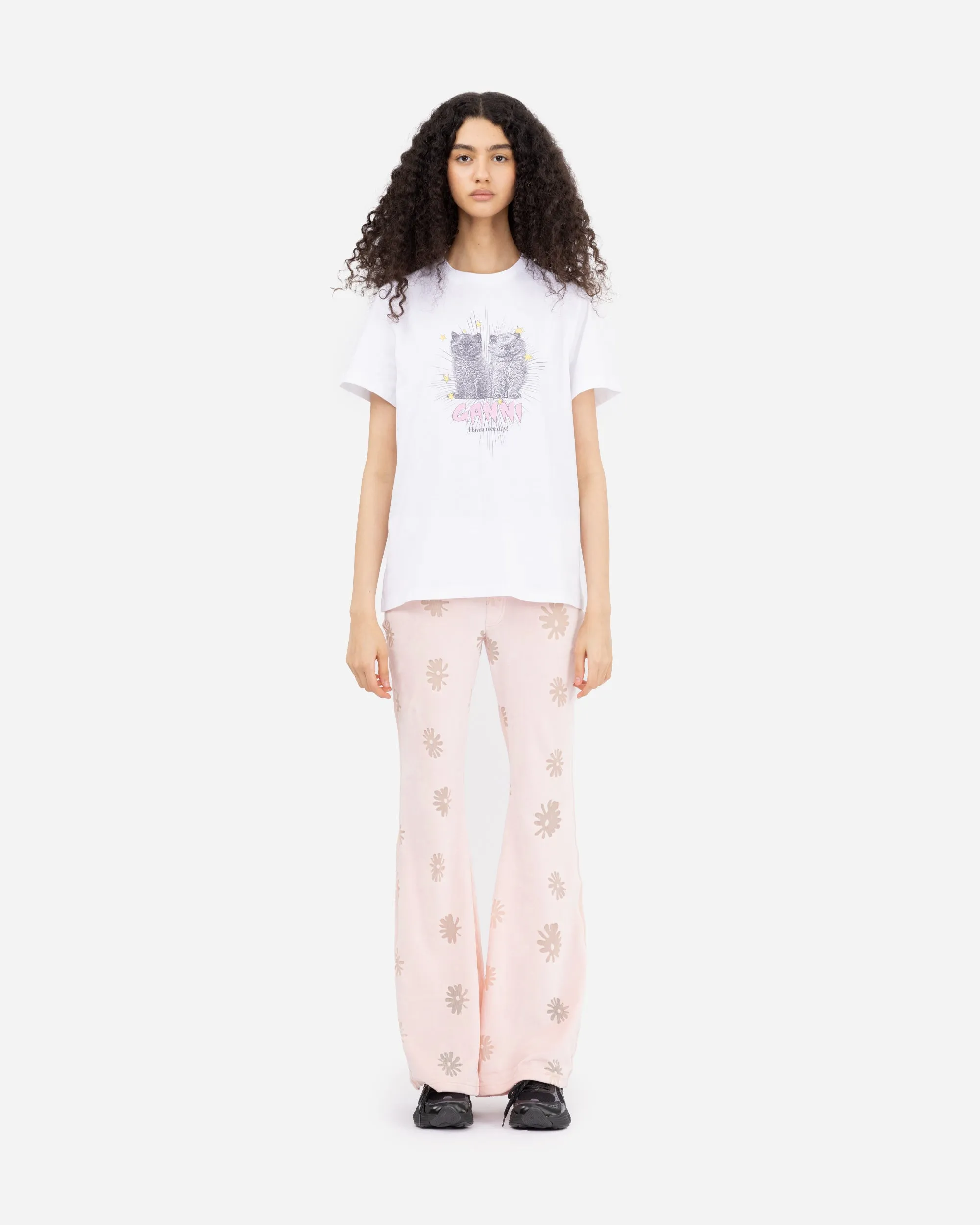 Basic Jersey Kittens Relaxed T-shirt