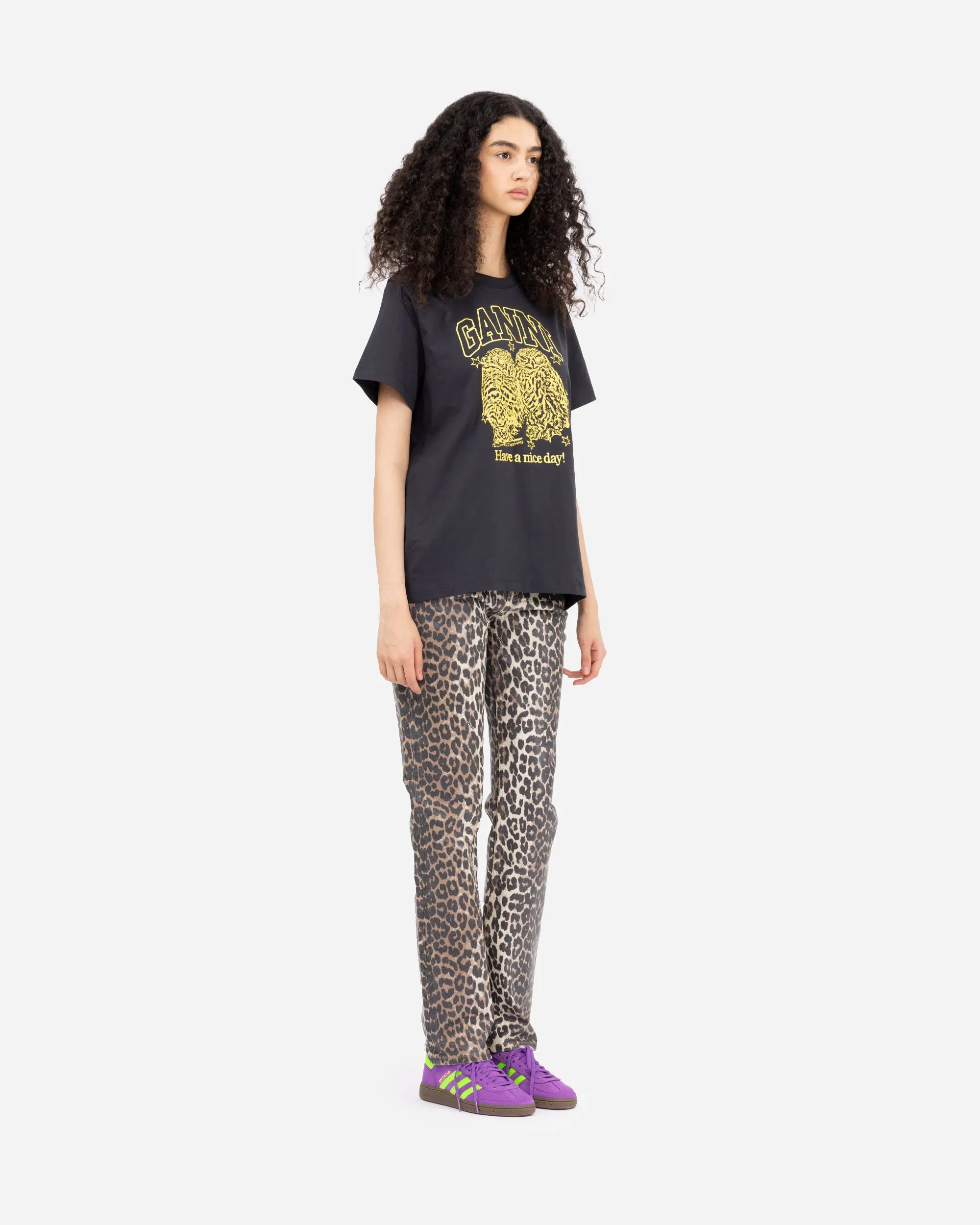 Basic Jersey Owls Relaxed T-shirt