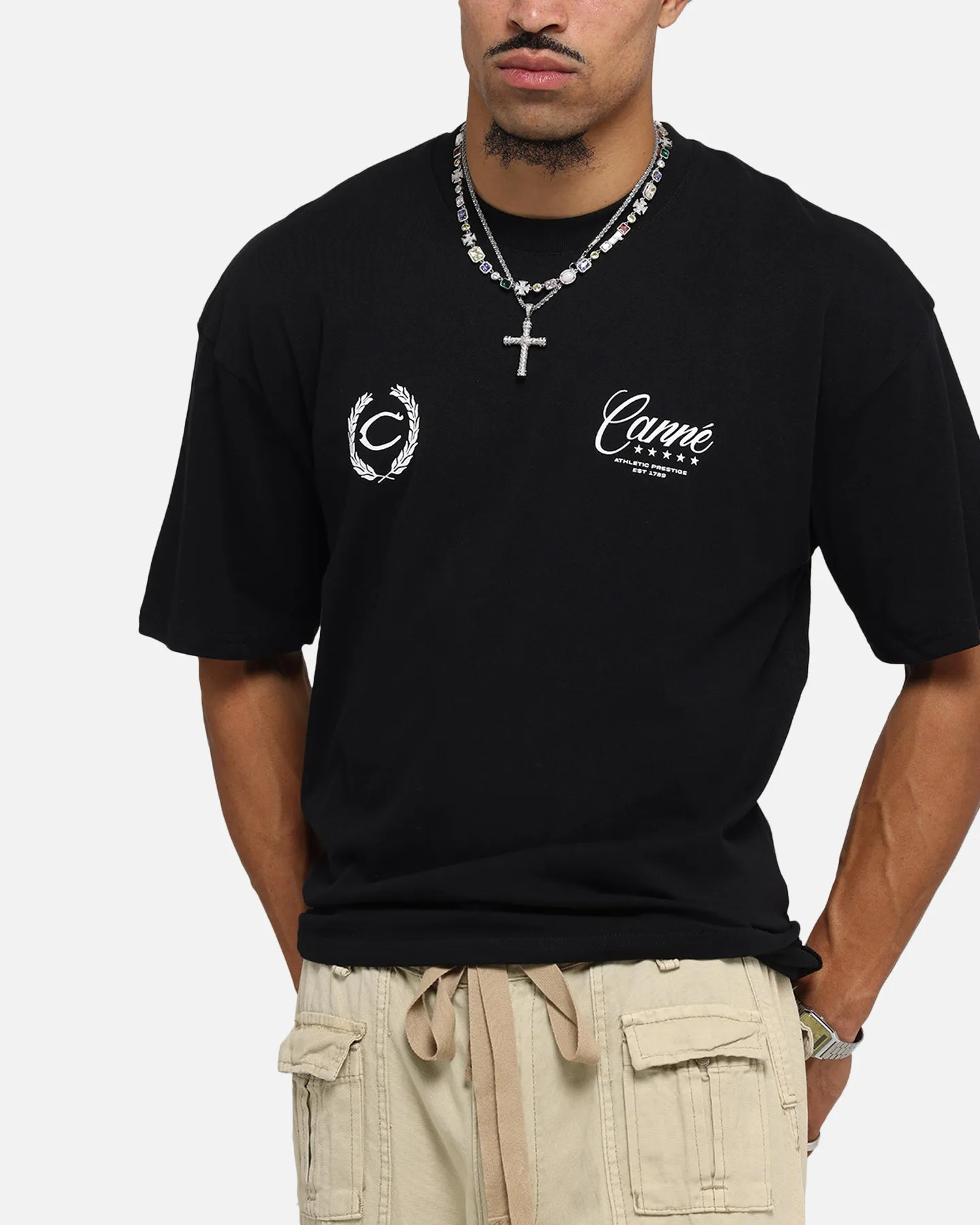 Carre Script T-Shirt Black