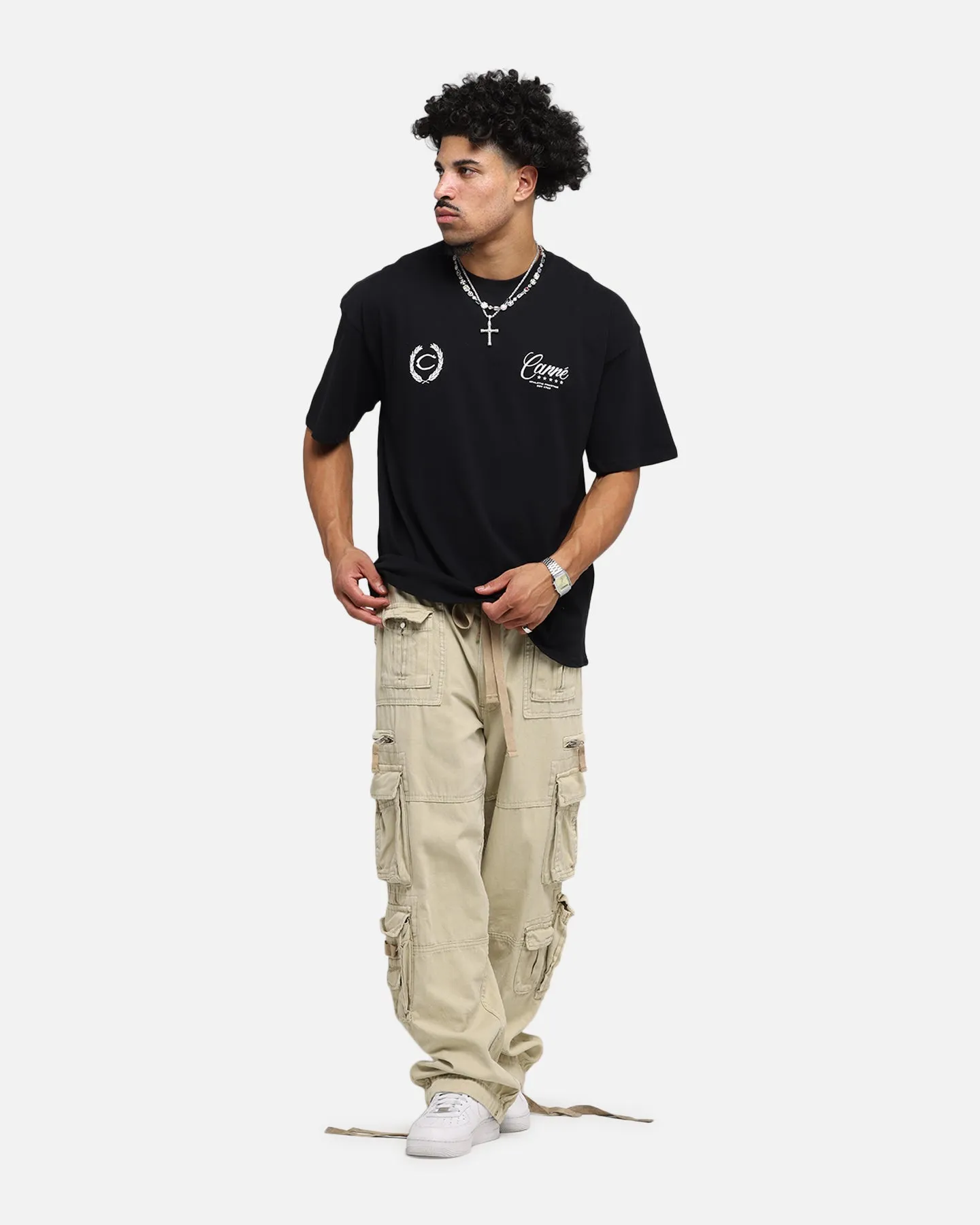 Carre Script T-Shirt Black