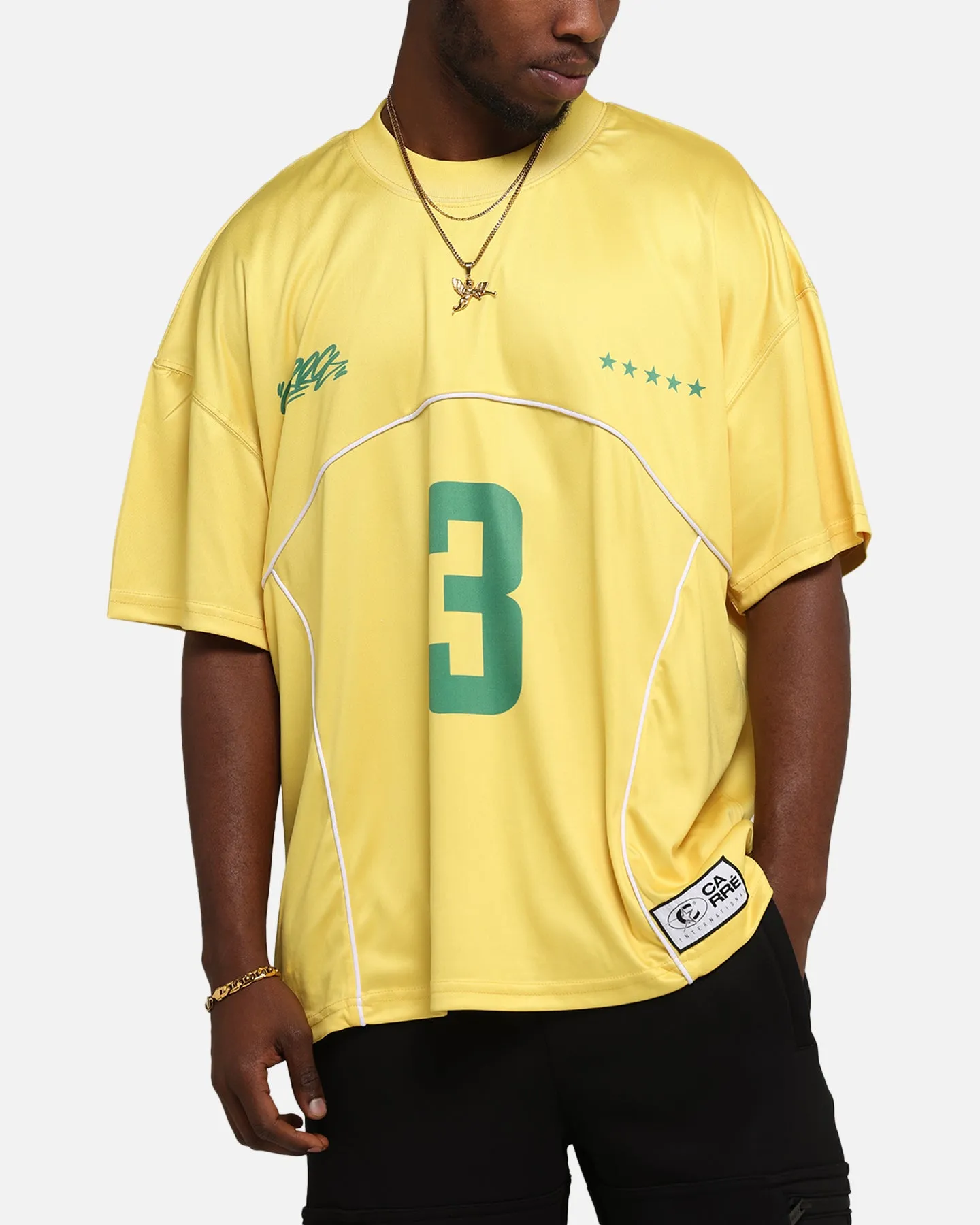 Carre Trainer T-Shirt Yellow/Green