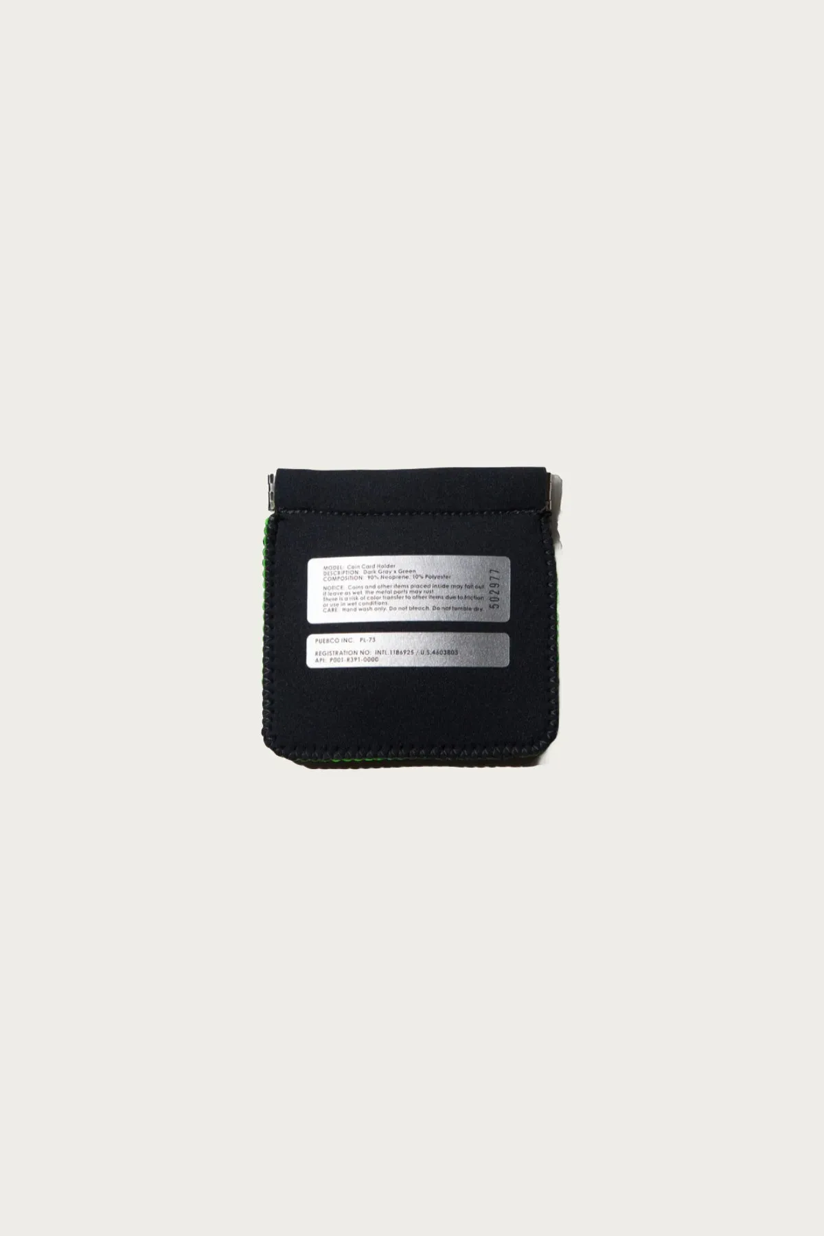 Coin Card Holder - Dark Gray/Green