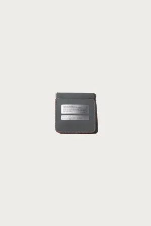 Coin Card Holder - Light Gray/Orange
