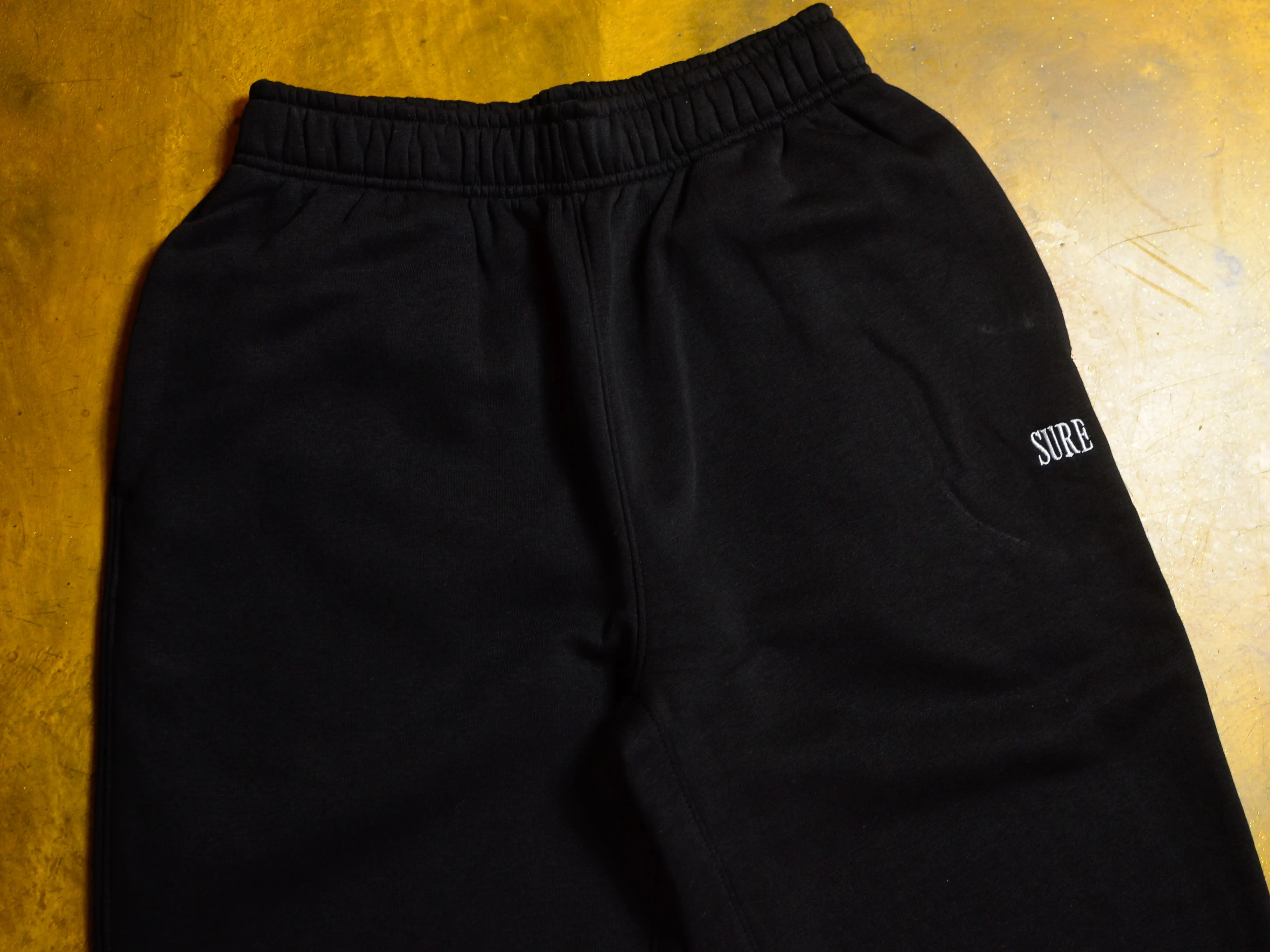 Crew Embroidered Relaxed Track Pant - Black