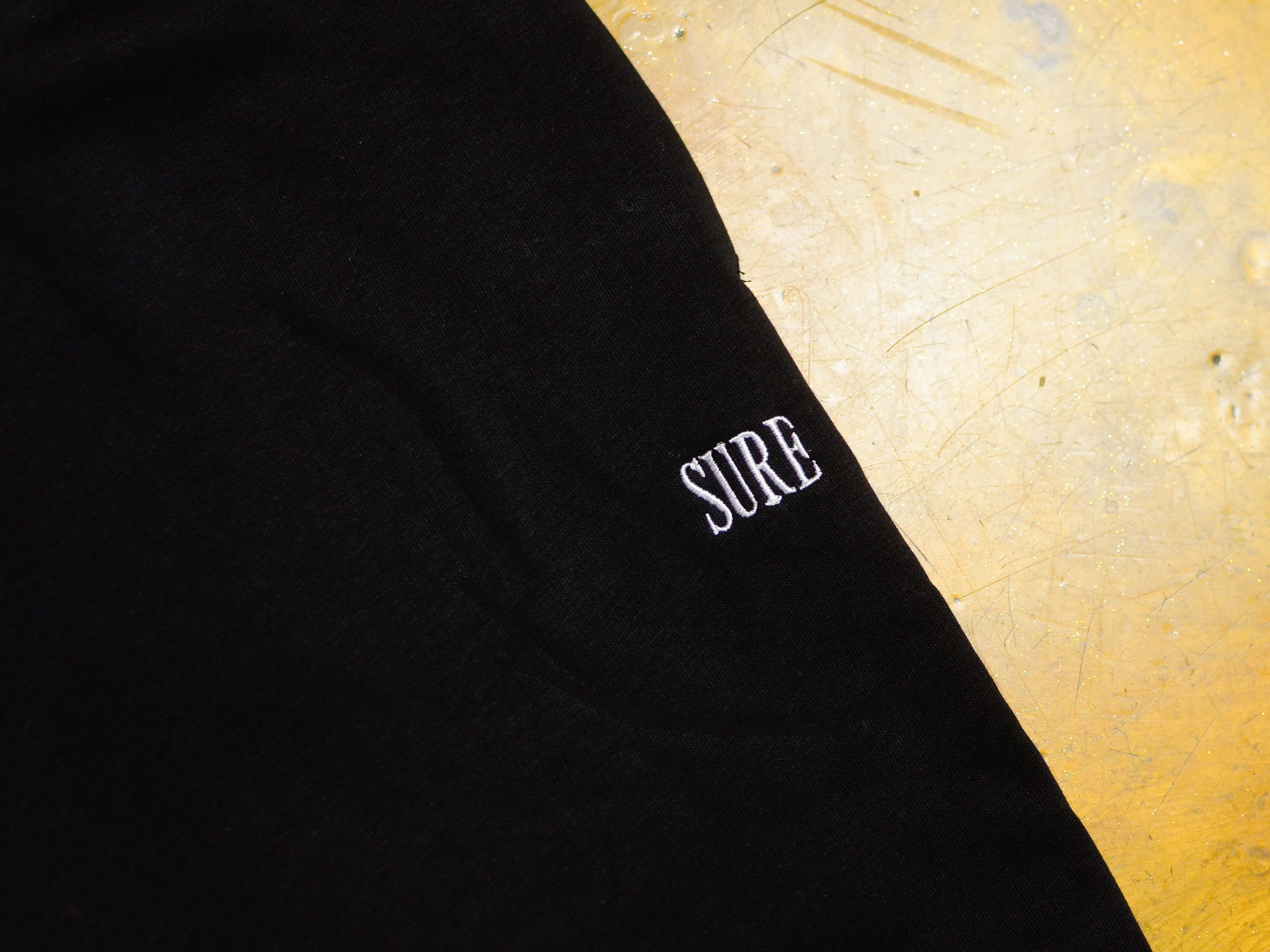 Crew Embroidered Relaxed Track Pant - Black