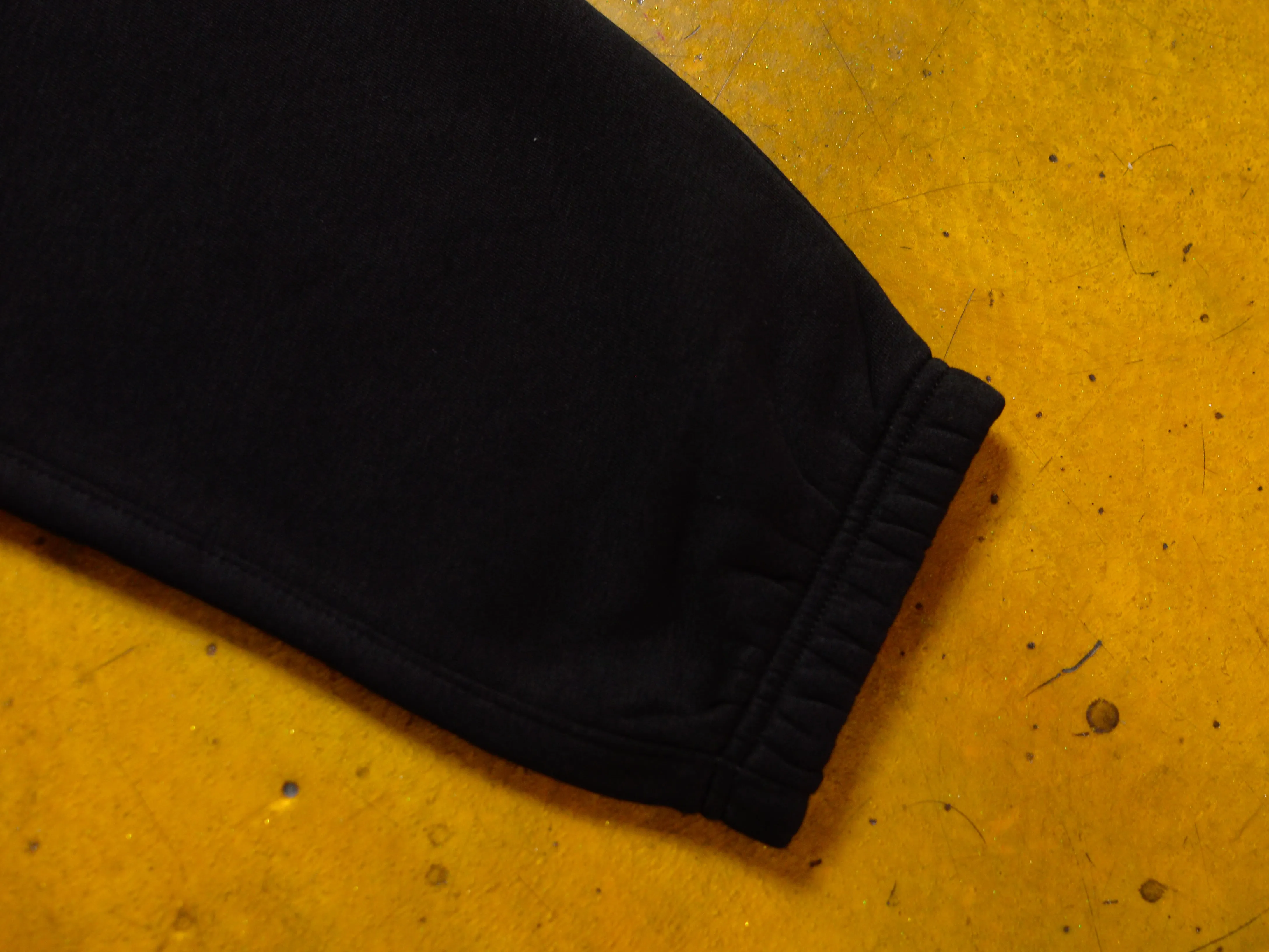 Crew Embroidered Relaxed Track Pant - Black