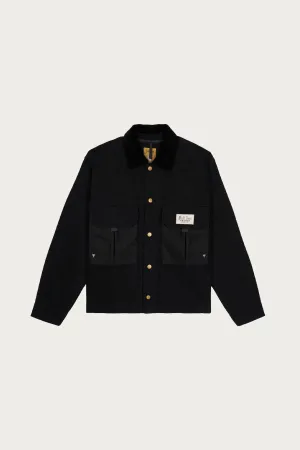 Cropped Chore Jacket - Black
