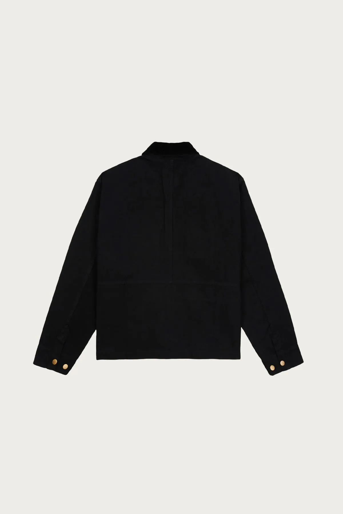 Cropped Chore Jacket - Black