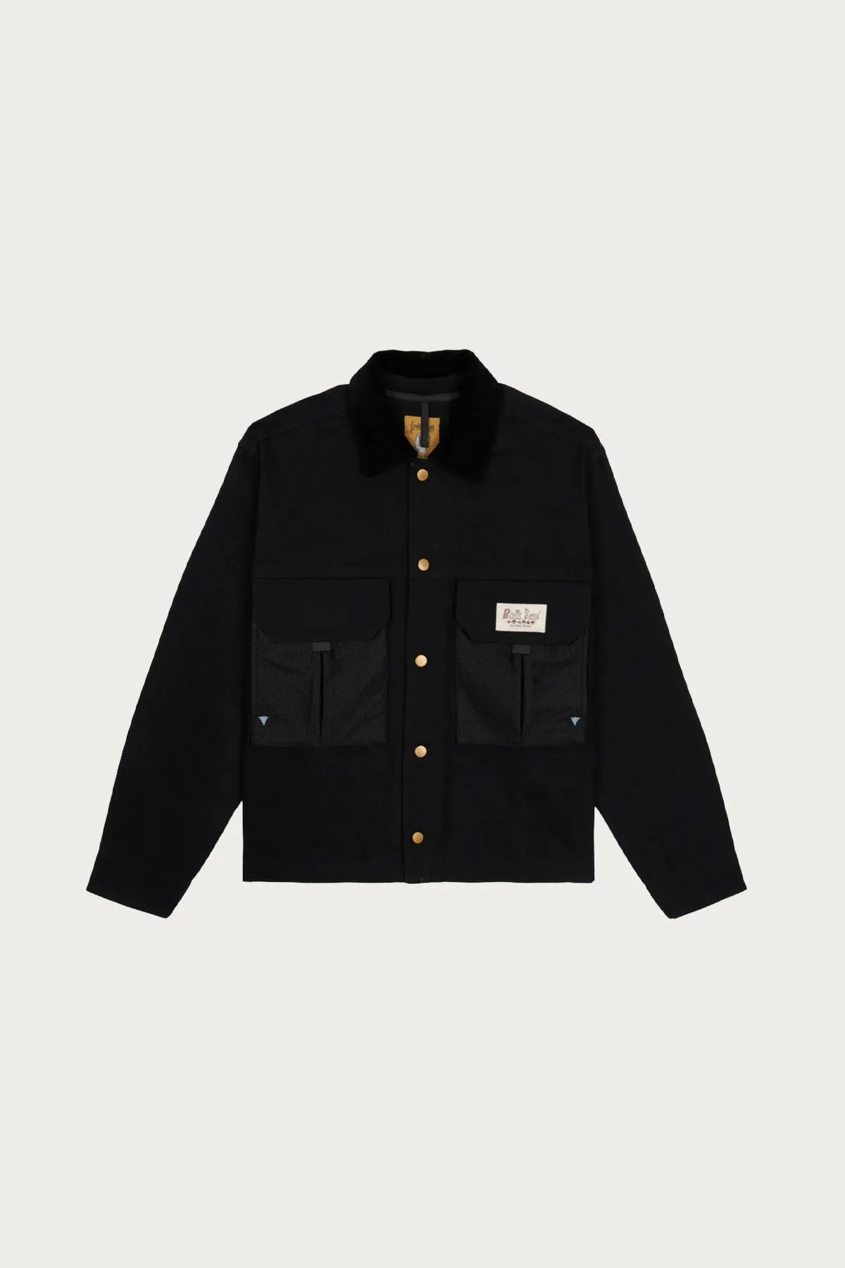 Cropped Chore Jacket - Black