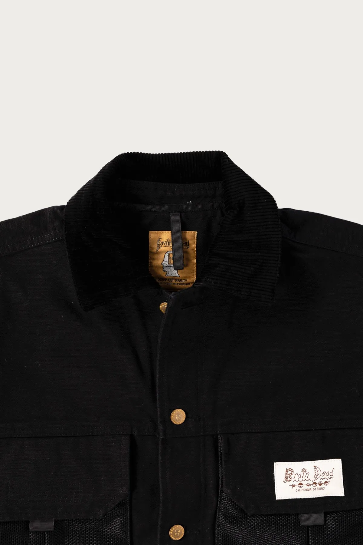 Cropped Chore Jacket - Black