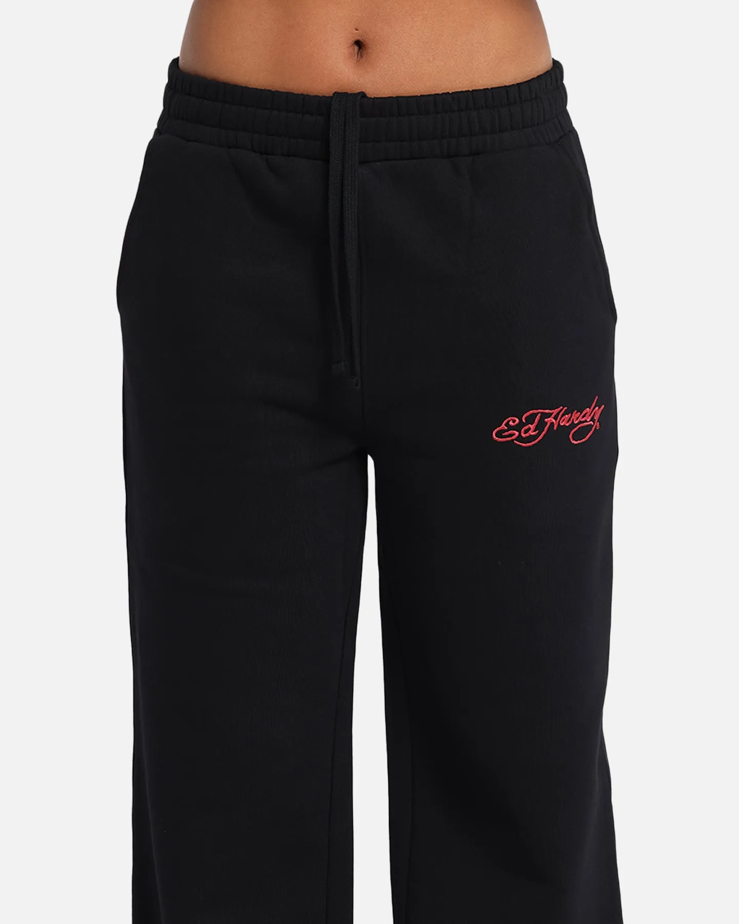 Ed Hardy Cherry Trackpants Black