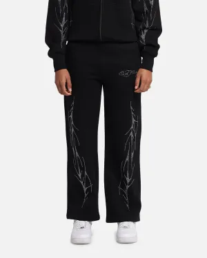 Ed Hardy Cyber Rhinestone Track Pants Black