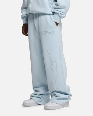 Ed Hardy Cyber Rhinestone Track Pants Light Blue