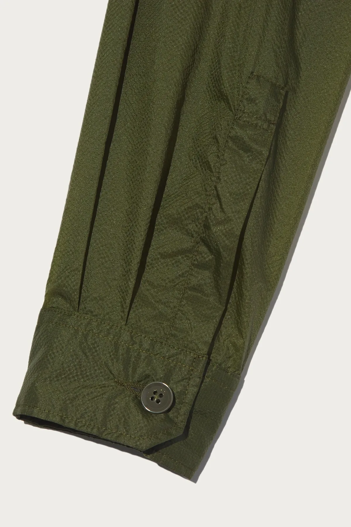 Explorer Shirt Jacket - Olive Nylon Micro Ripstop