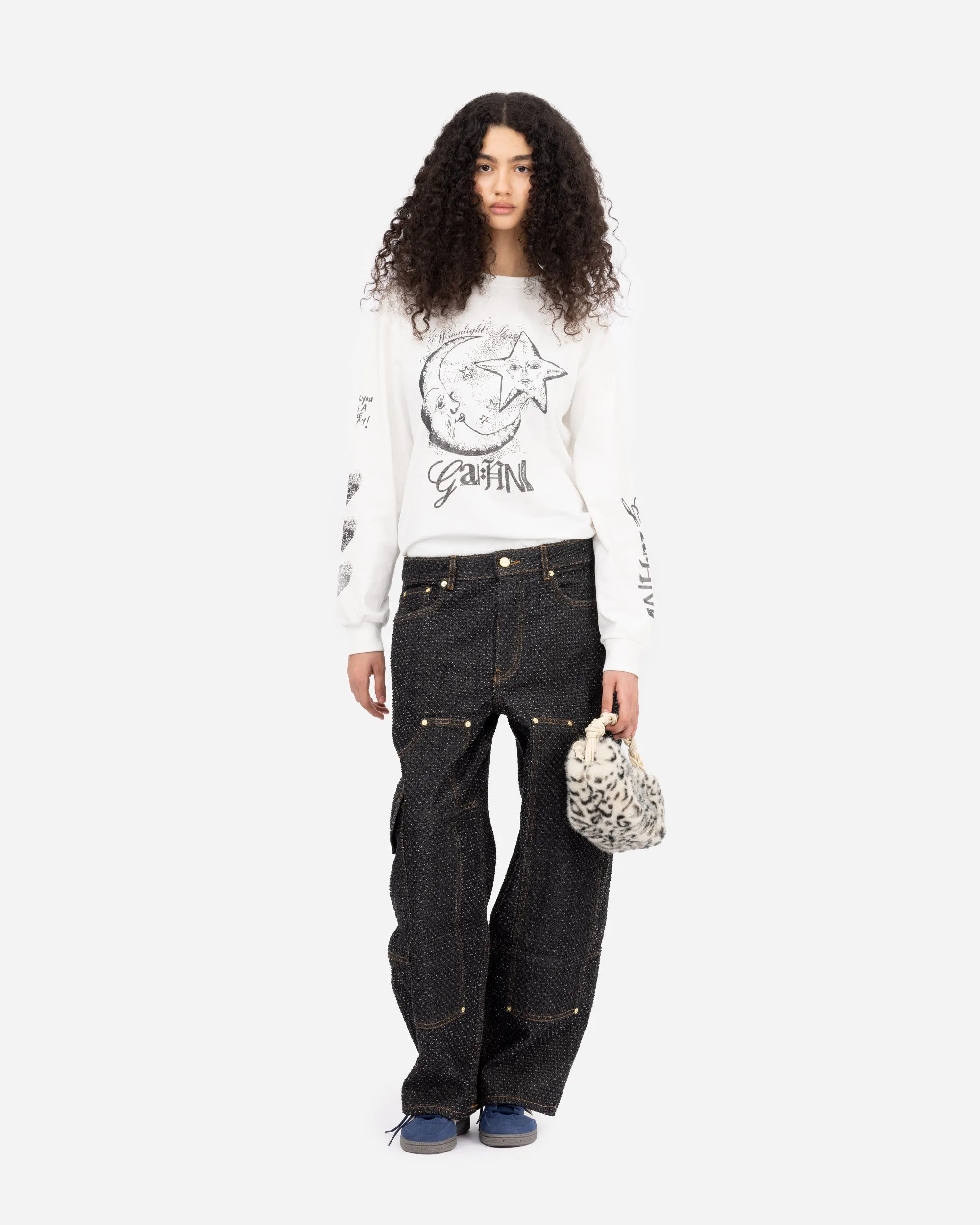 Fluffy Denim Carpenter Jeans