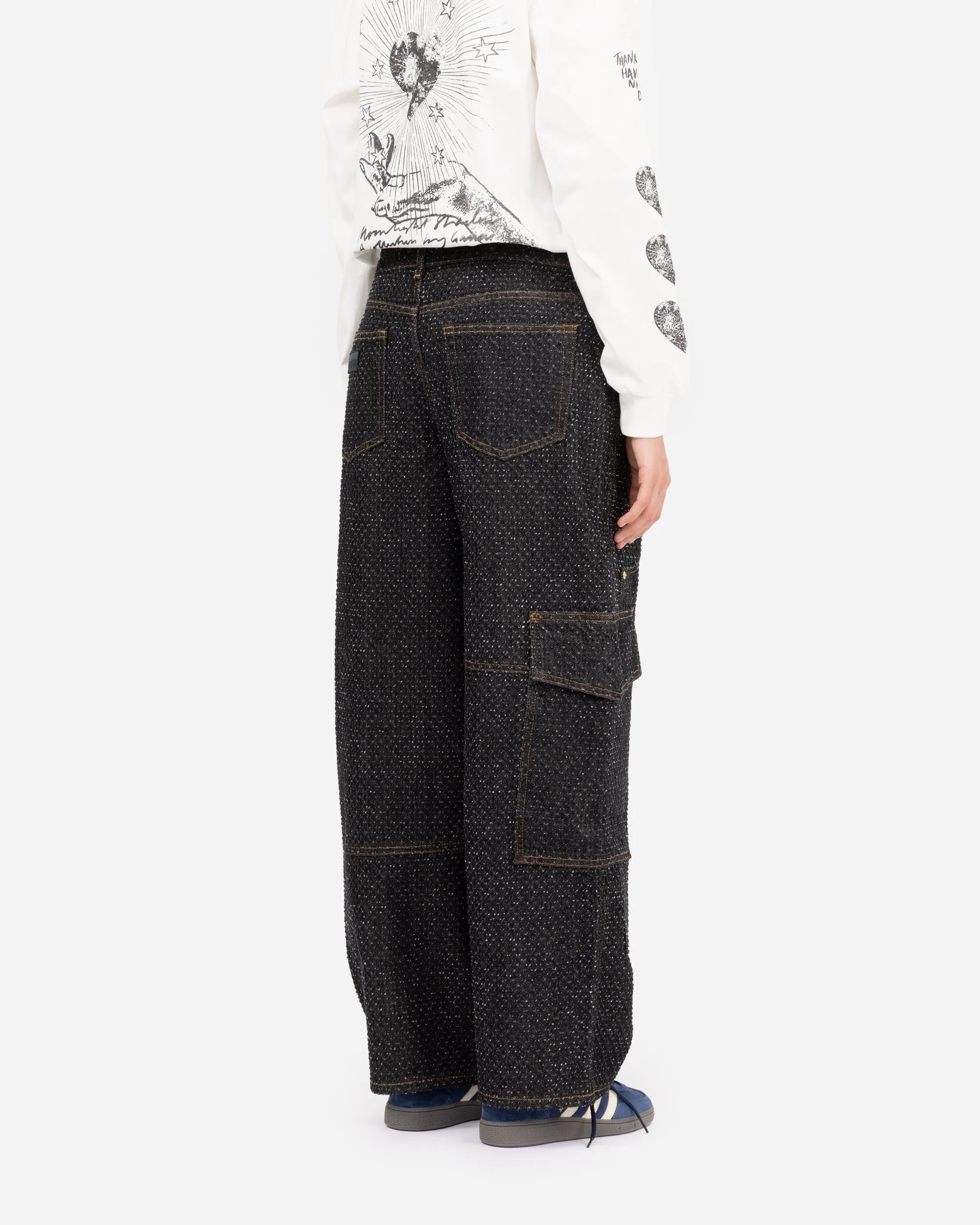 Fluffy Denim Carpenter Jeans