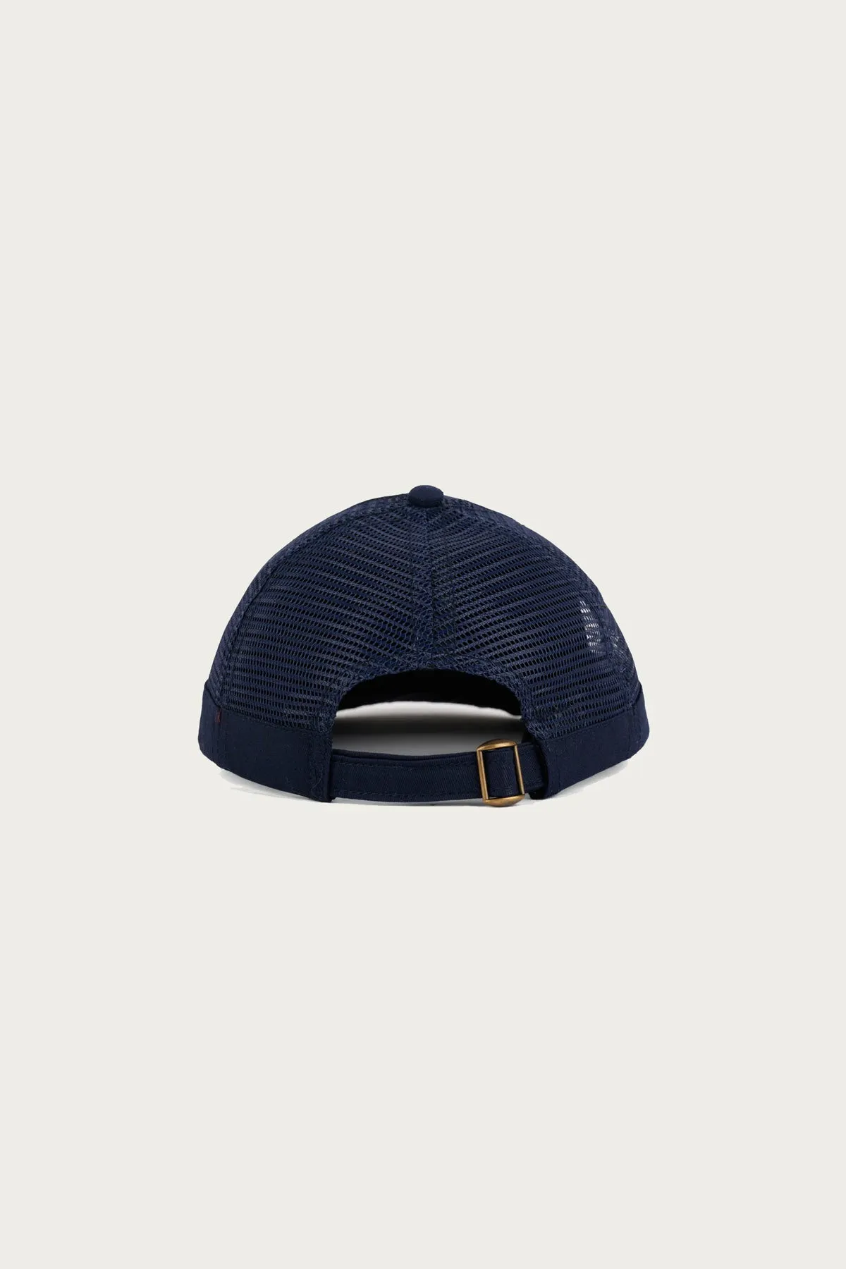 Logohead Long Brim Mesh Panel Hat - Navy