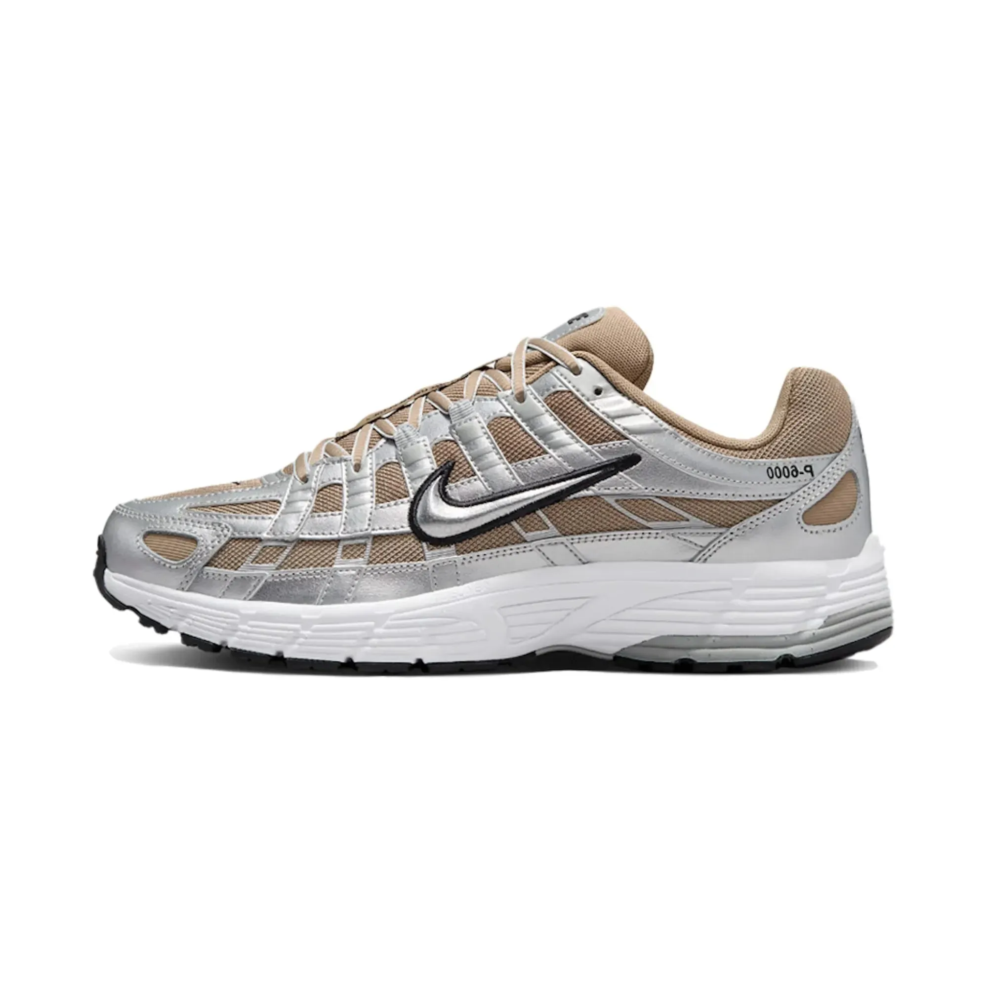 Nike P-6000 Khaki Metallic Silver