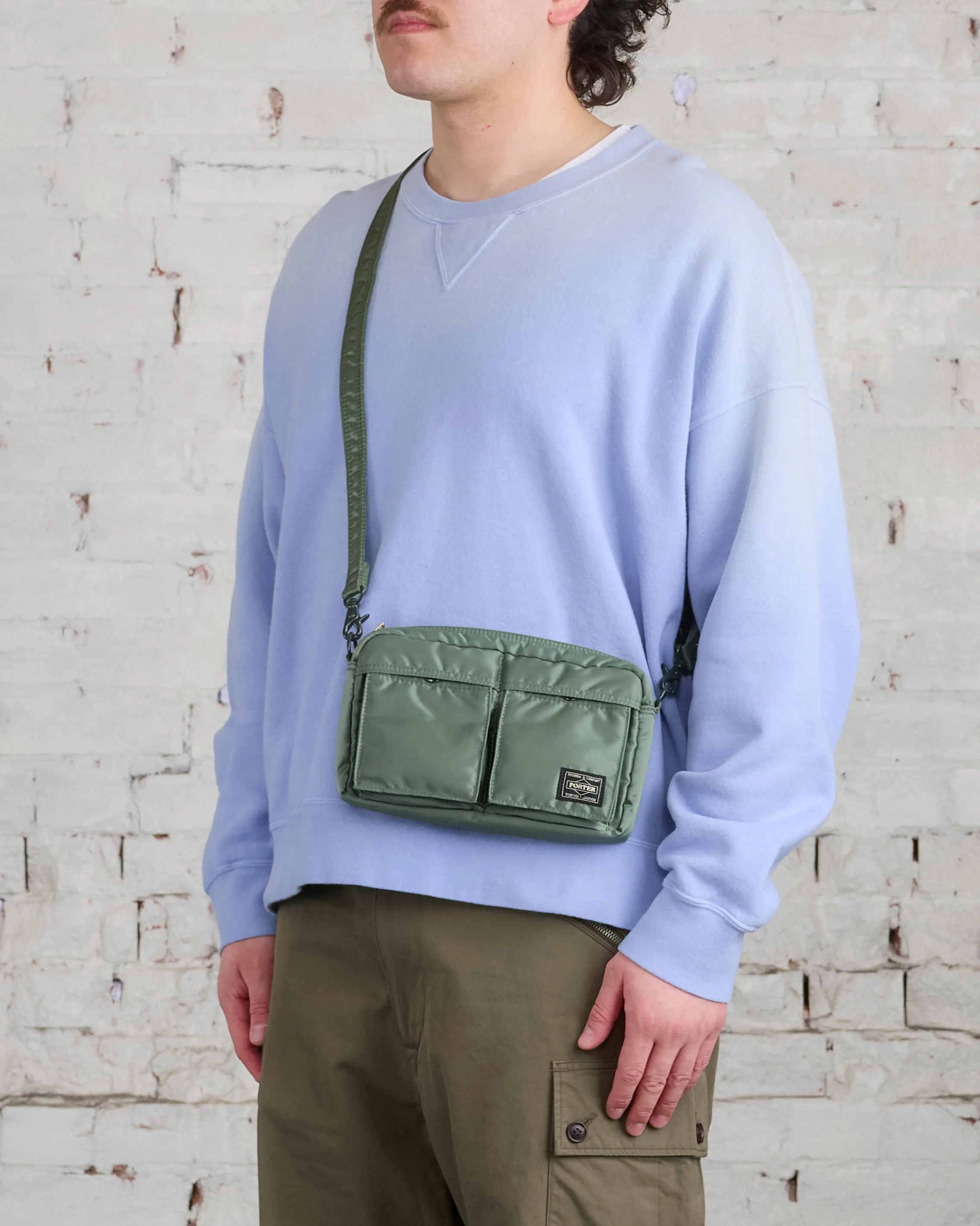 Porter Tanker Shoulder Bag Sage Green