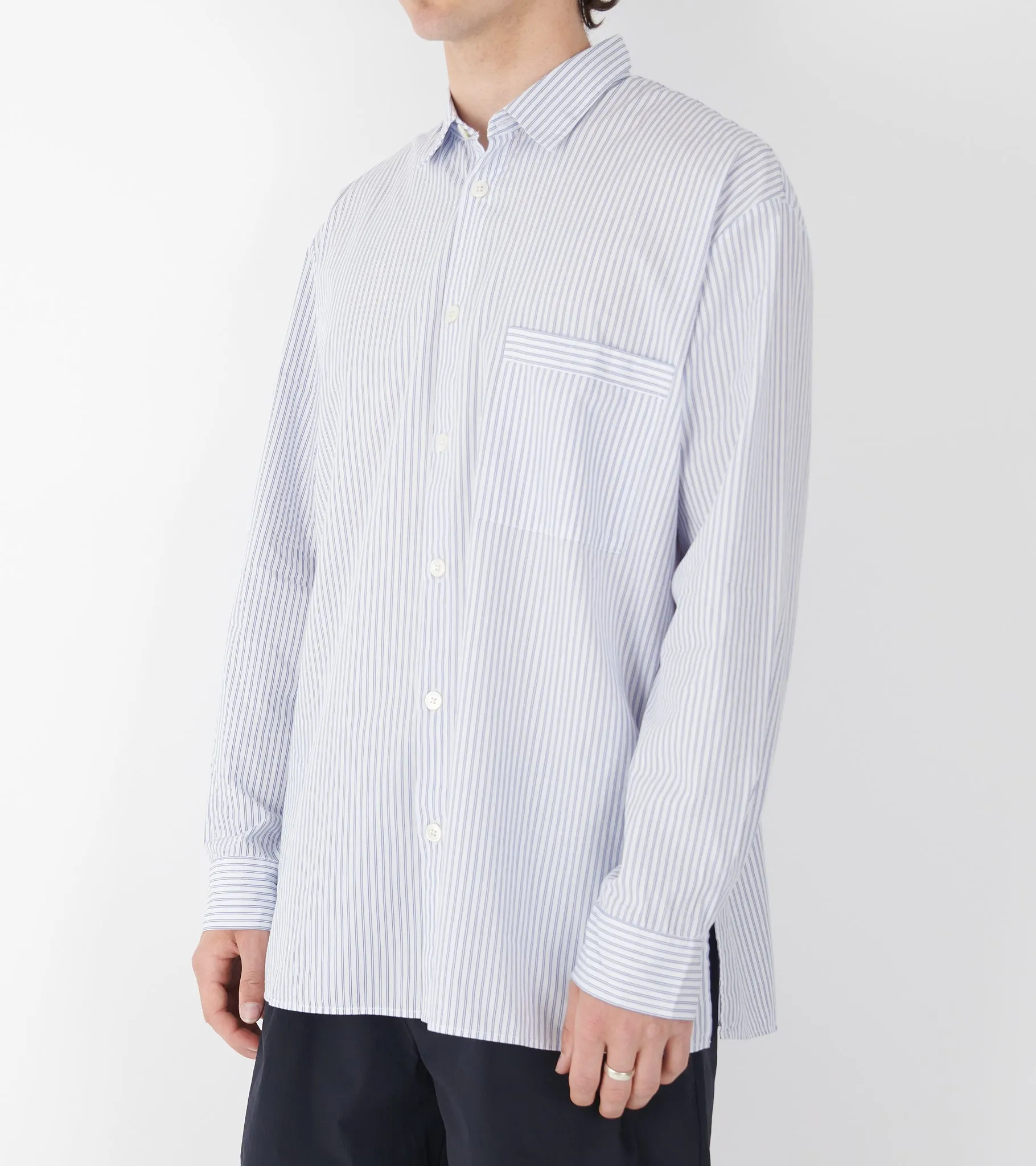 Pyjamas Relaxed Long Shirt Orchid Stripes