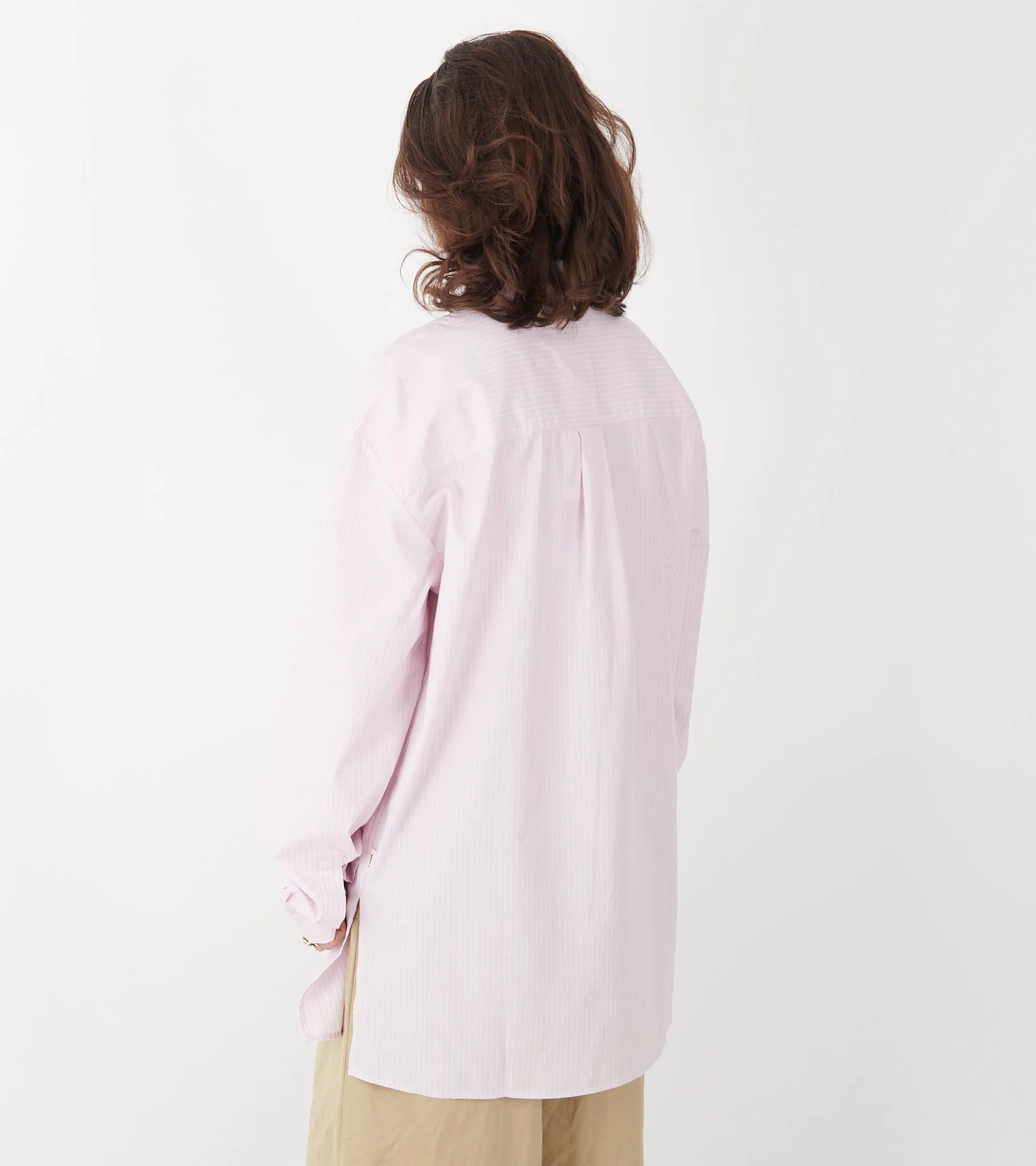 Pyjamas Relaxed Long Shirt Rosa Stripes