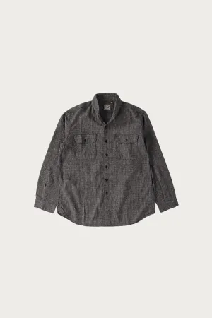 Relax Fit Work Shirt - Black Check