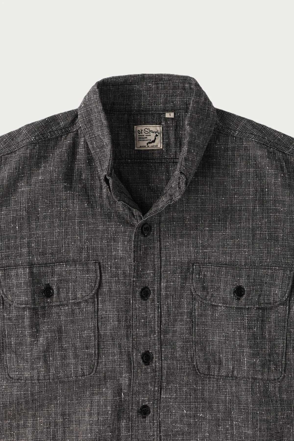 Relax Fit Work Shirt - Black Check