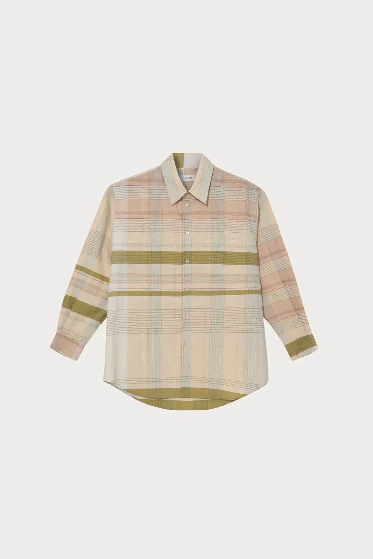 Relaxed Shirt - Beige/Cream/Light Blue