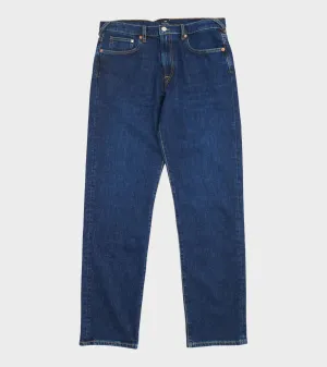 Relaxed Taper Denim Jeans Indigo Blue