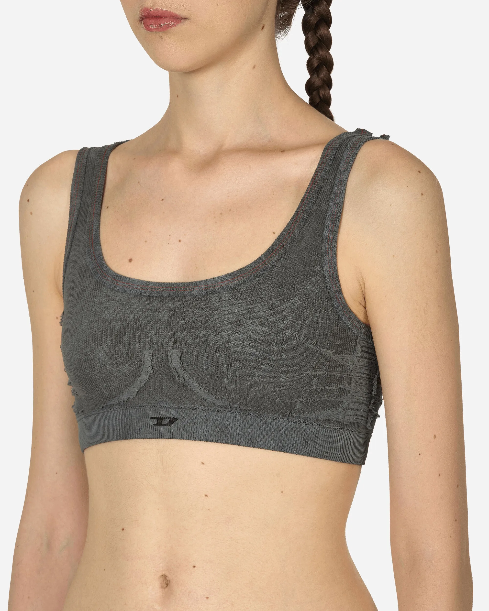 Ribbed Bralette Grey
