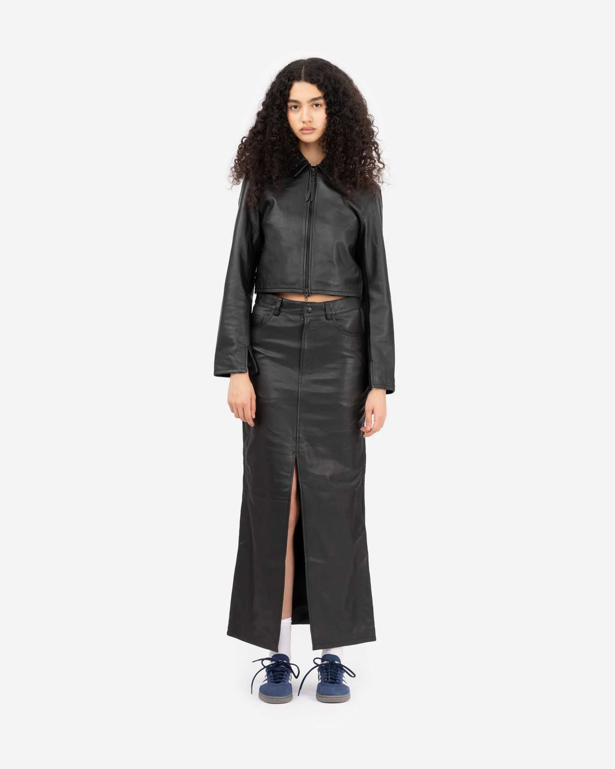 Roadie Leather Zip Blouse