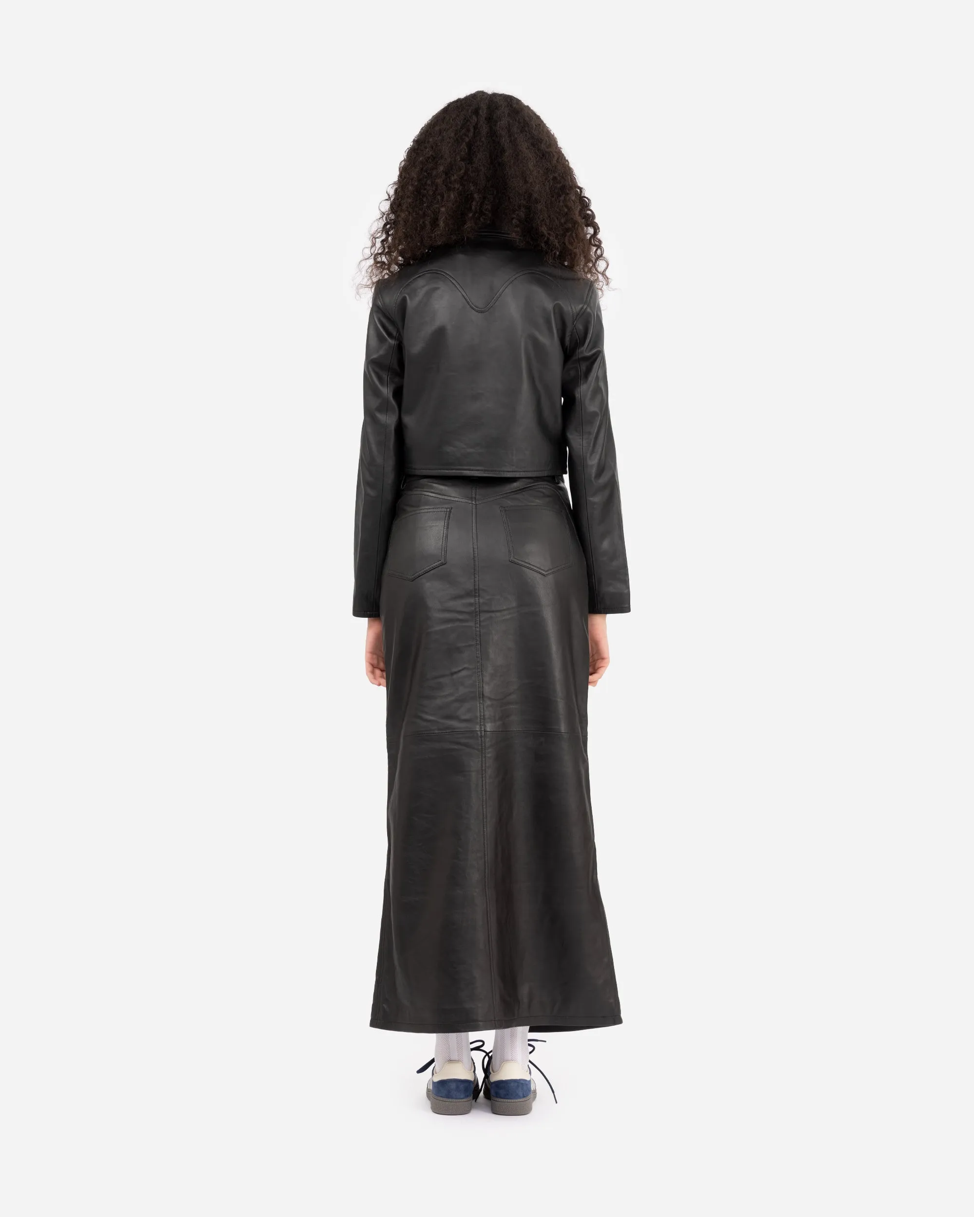 Roadie Leather Zip Blouse