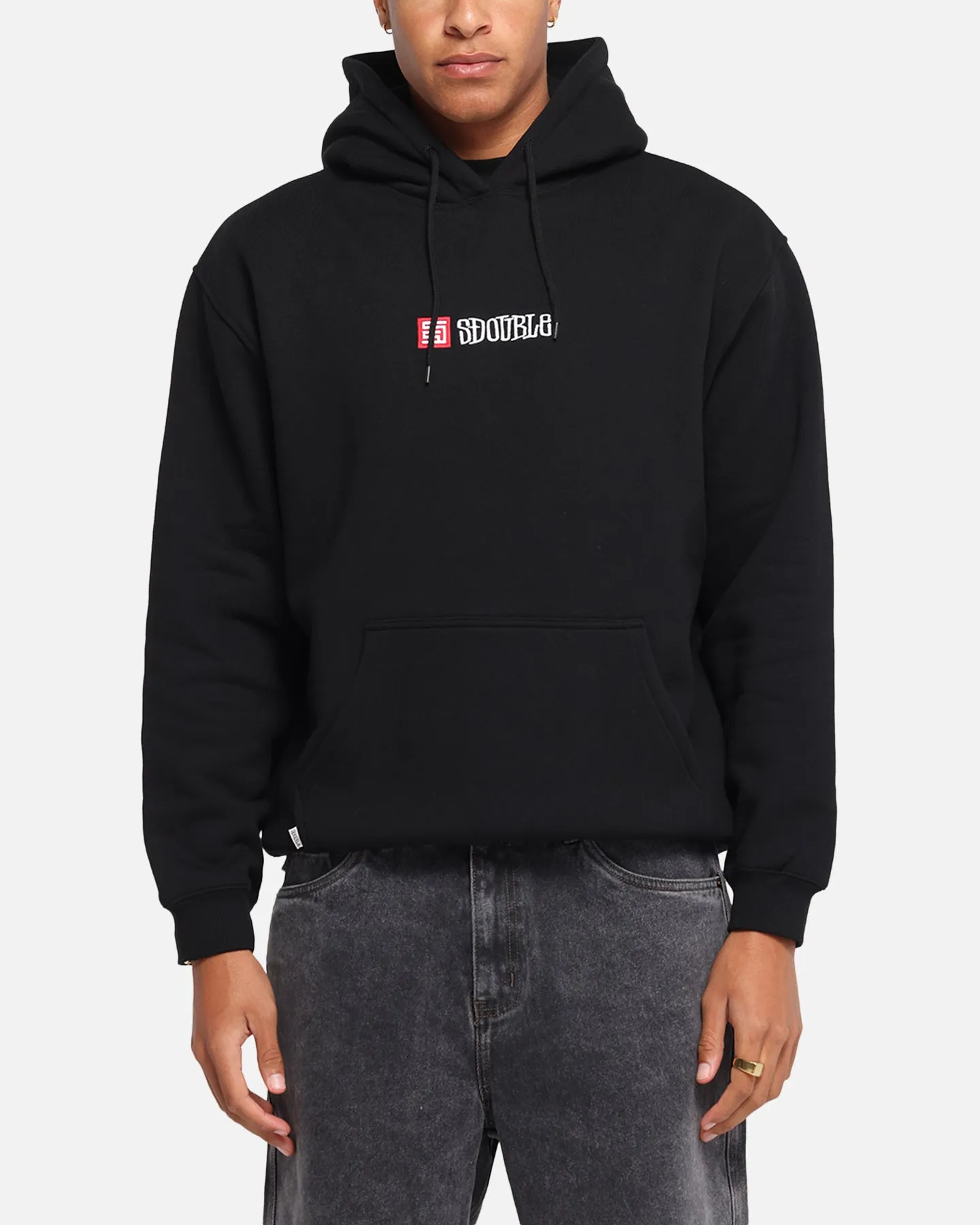 S Double S-Cube Block Hoodie Black