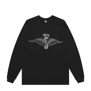SKULL WINGS PIGMENT DYED LONG SLEEVE TEE
