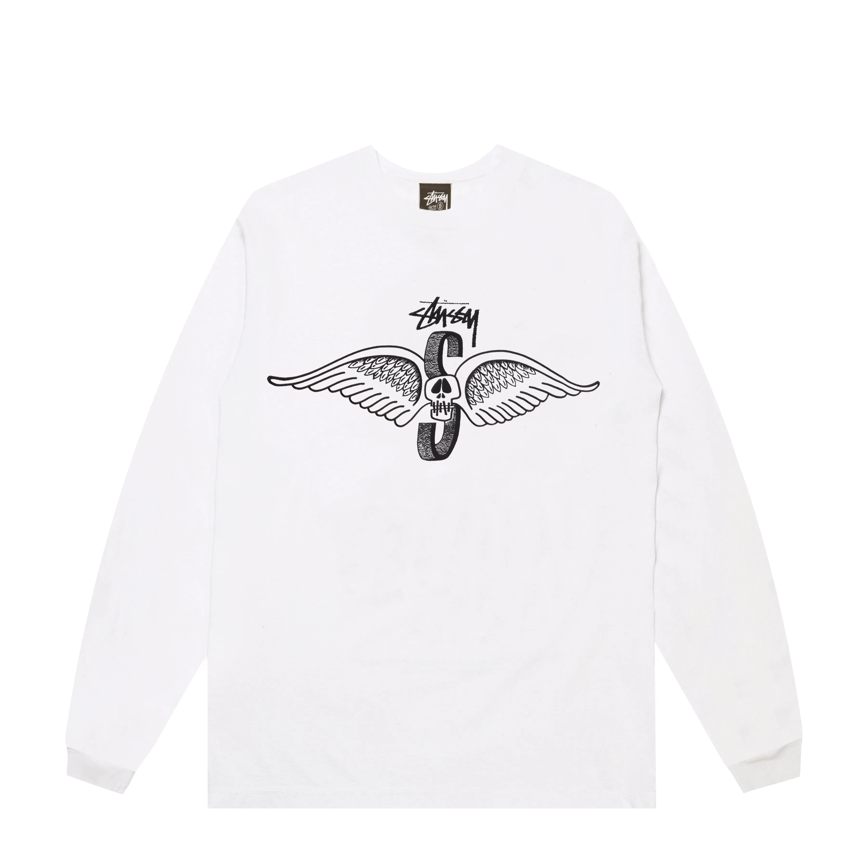 SKULL WINGS PIGMENT DYED LONG SLEEVE TEE