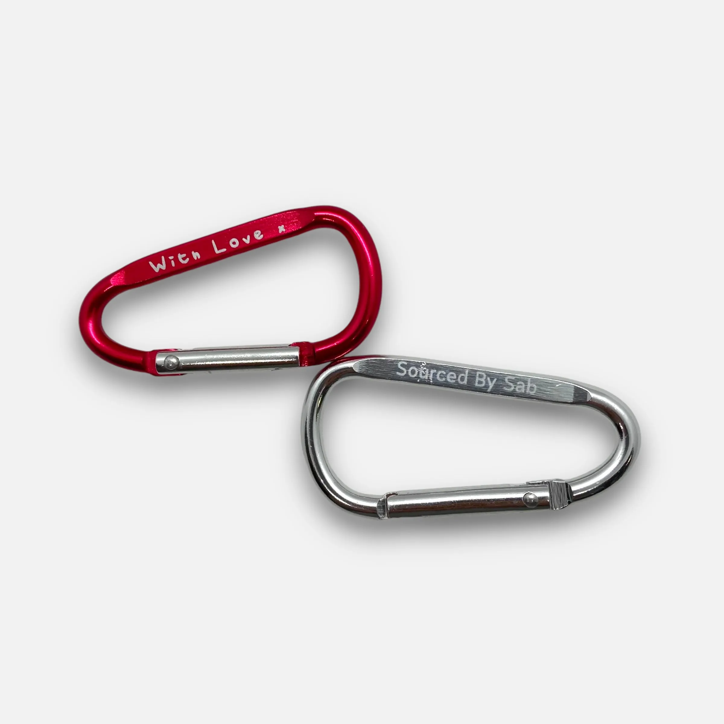 SourcedBySab 'With Love x' Carabiner