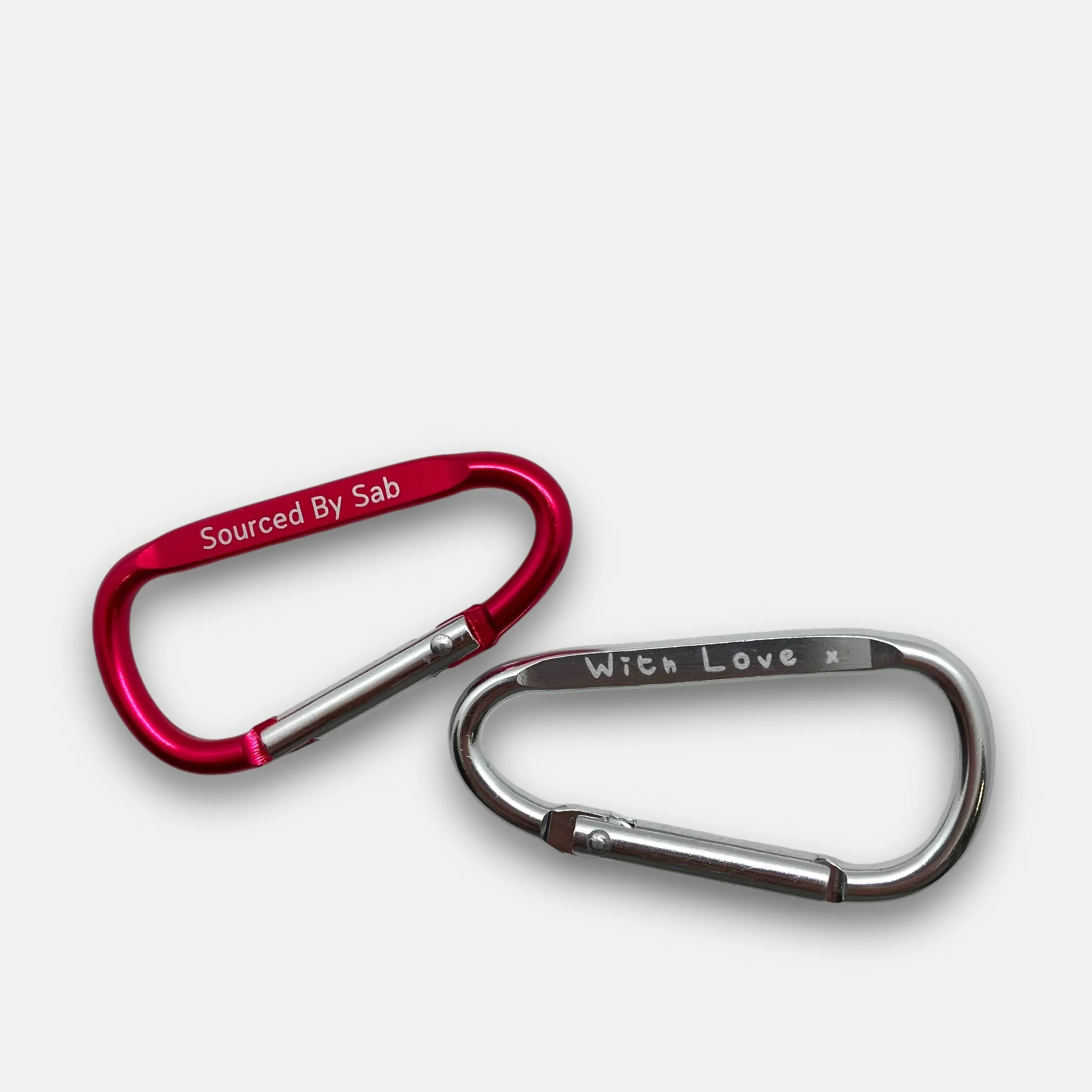 SourcedBySab 'With Love x' Carabiner