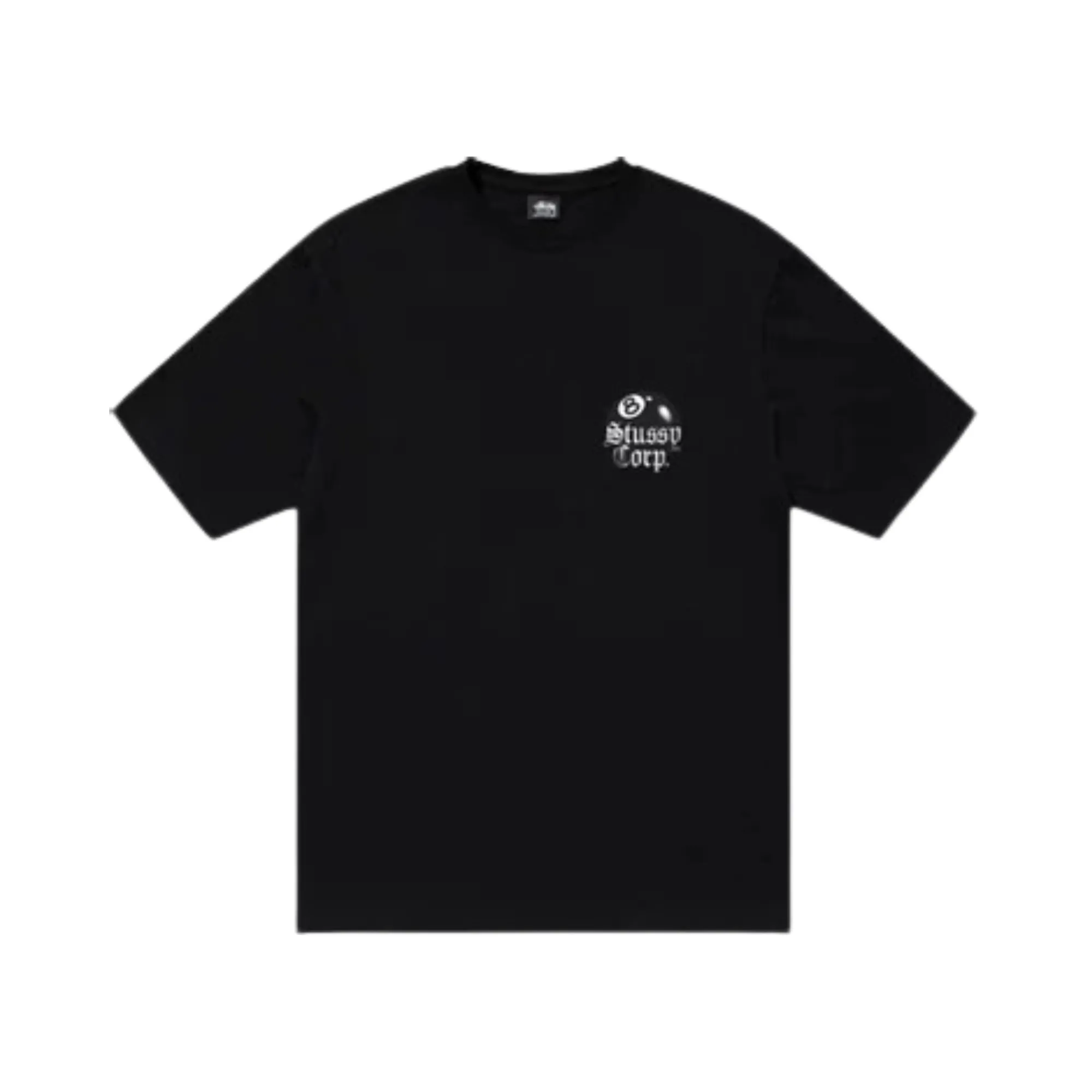 Stssy 8 Ball Corp. T-shirt Black