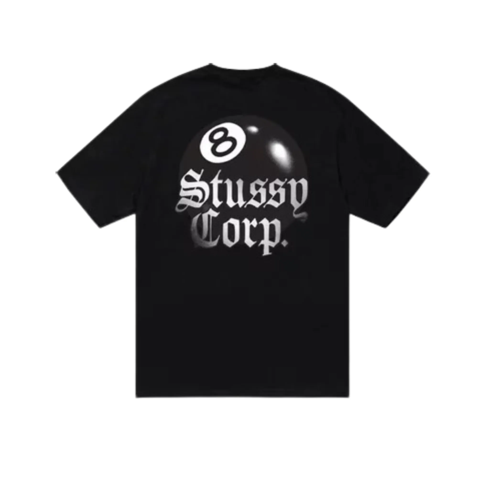 Stssy 8 Ball Corp. T-shirt Black