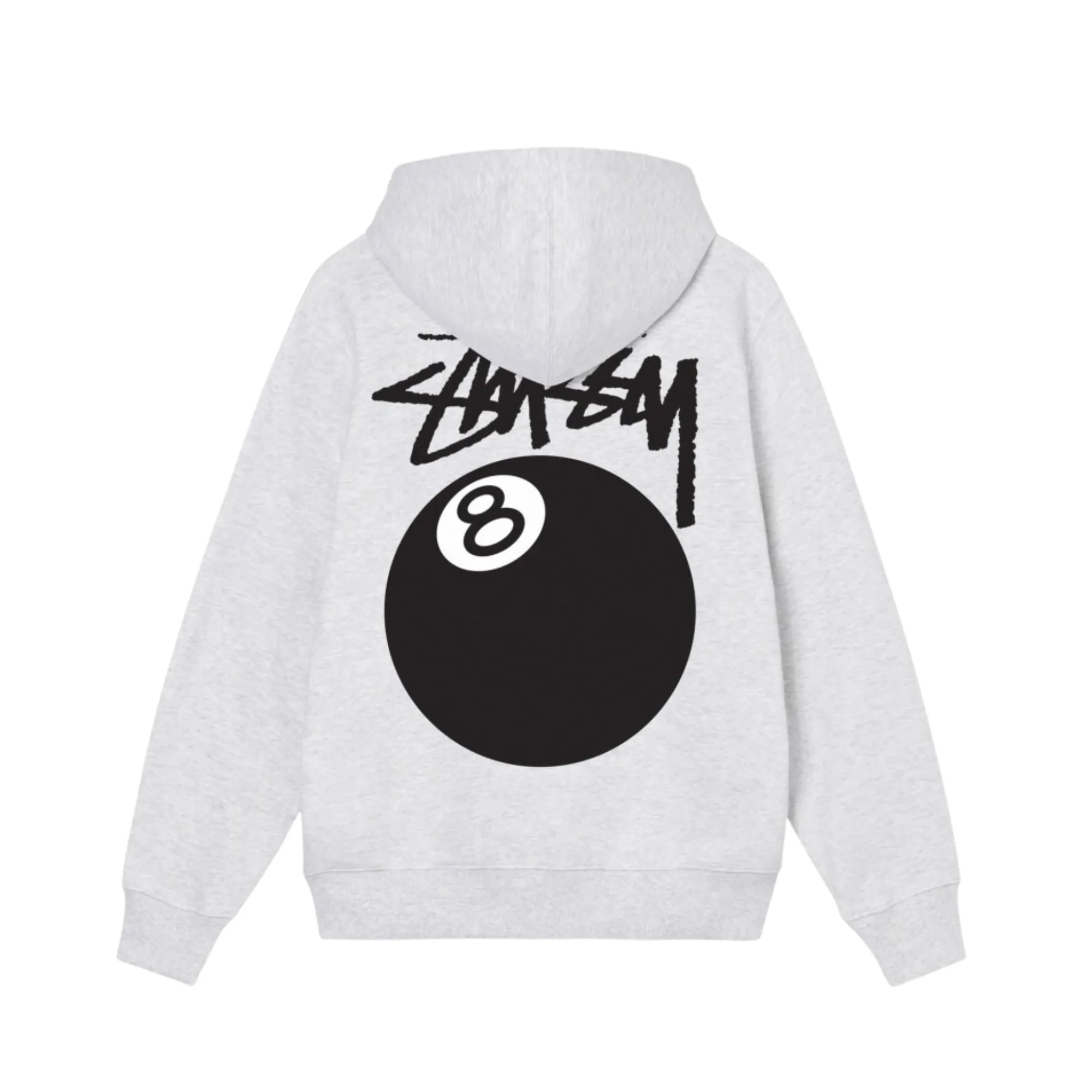 Stssy 8 Ball Zip Hoodie Ash Heather
