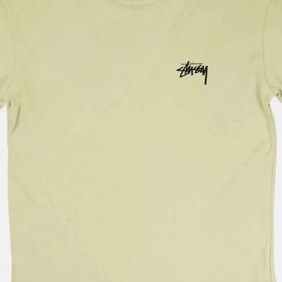 Stssy Beige Stussy Artistic Graphic Design T-shirt