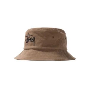 Stssy Big Logo Bucket Hat Brown