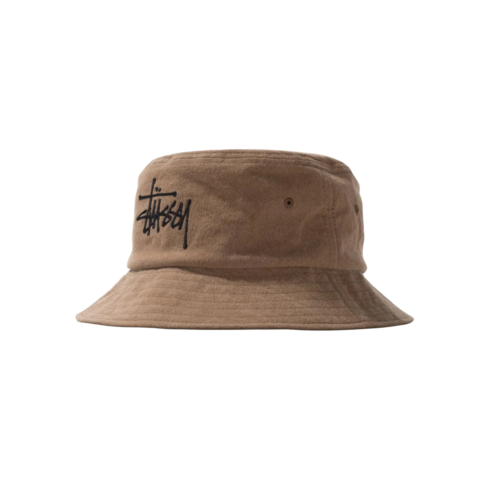 Stssy Big Logo Bucket Hat Brown