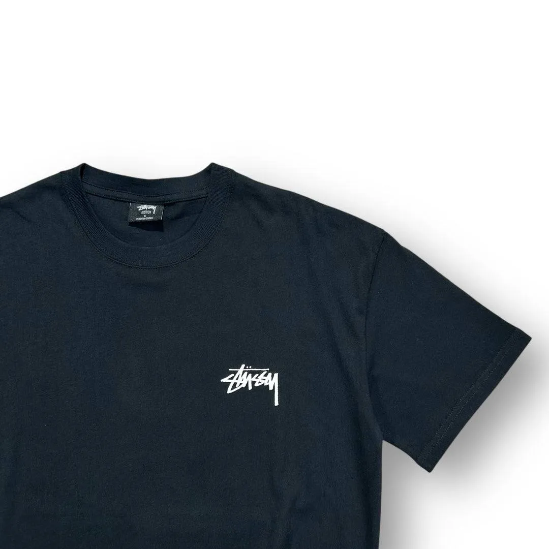 Stssy Black Beach Graphic T-shirt