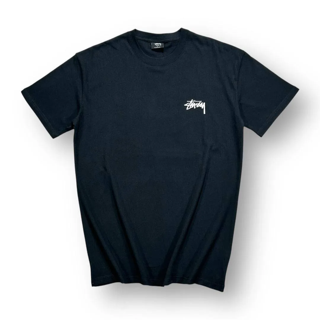 Stssy Black Beach Graphic T-shirt