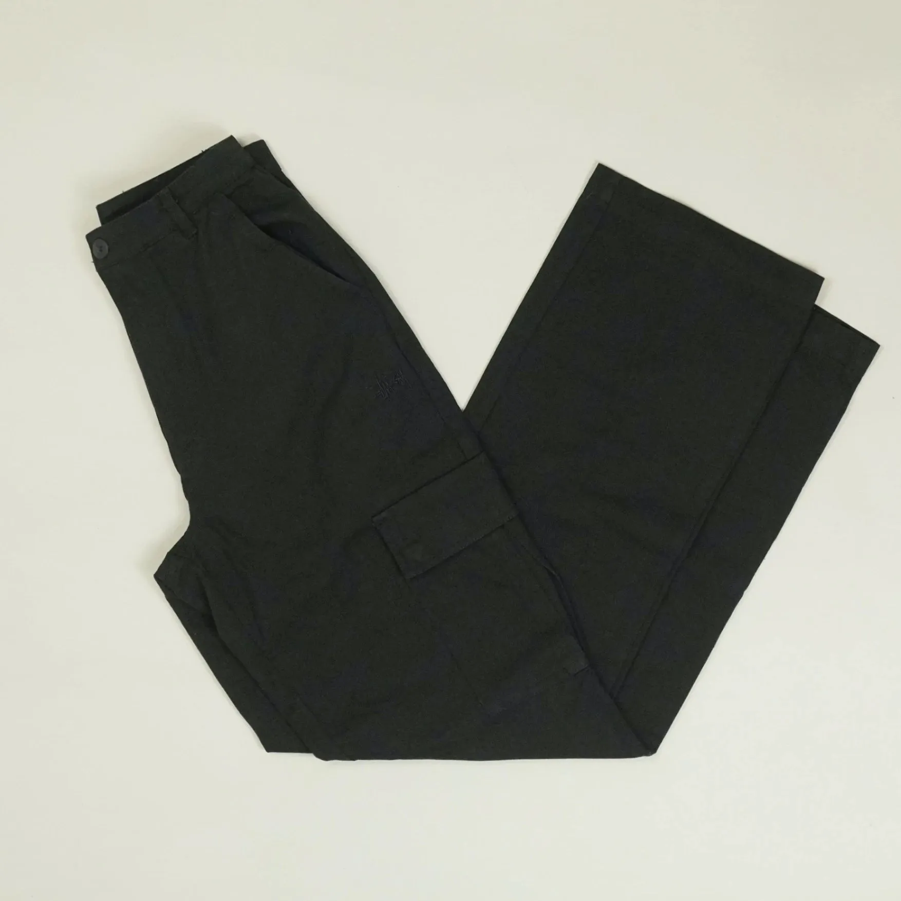 Stssy Black Cargo Pants Women's UK 6