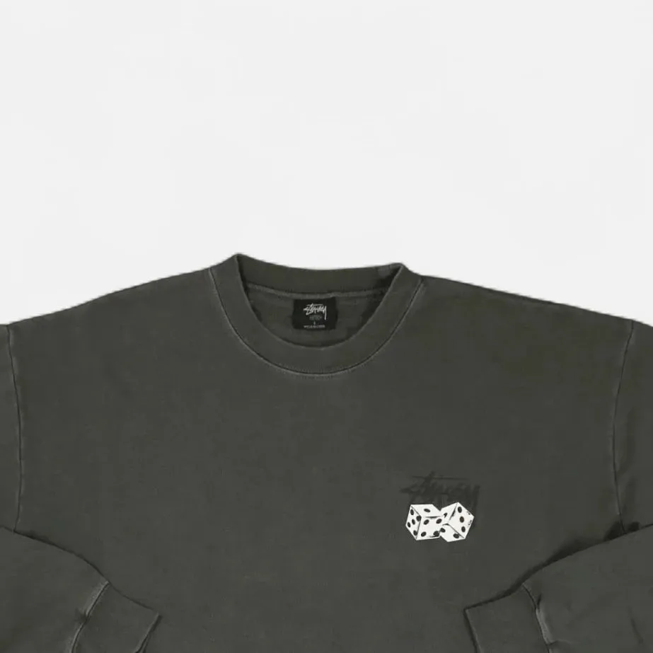 Stssy Grey Hanging Dice Sweatshirt