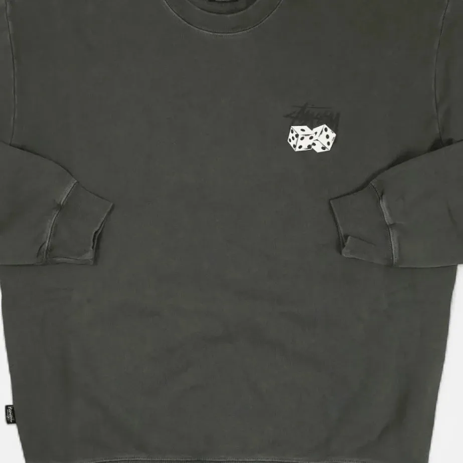 Stssy Grey Hanging Dice Sweatshirt