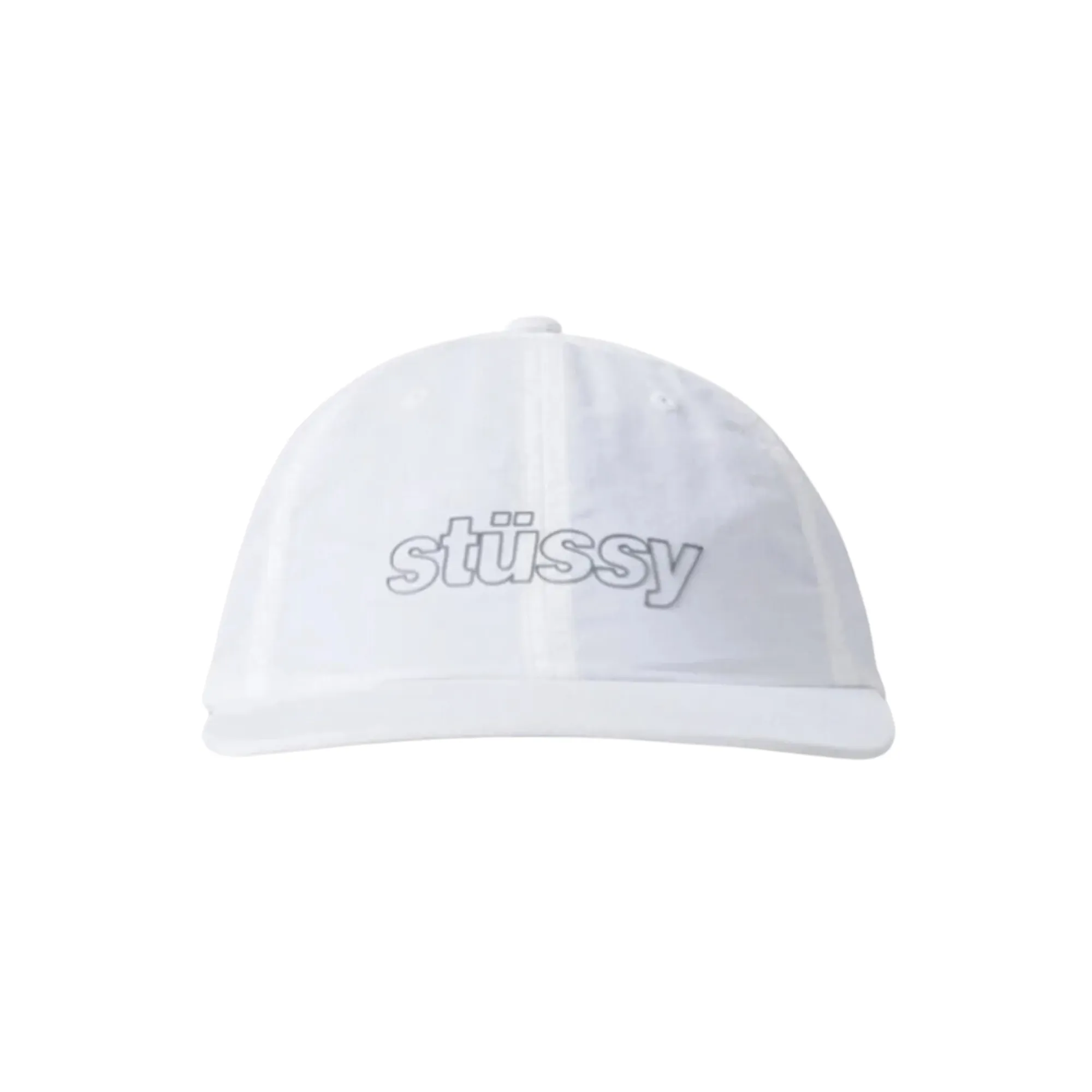 Stssy Nylon Reflective Cap White