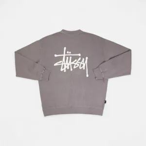 Stssy Purple Spellout Sweatshirt